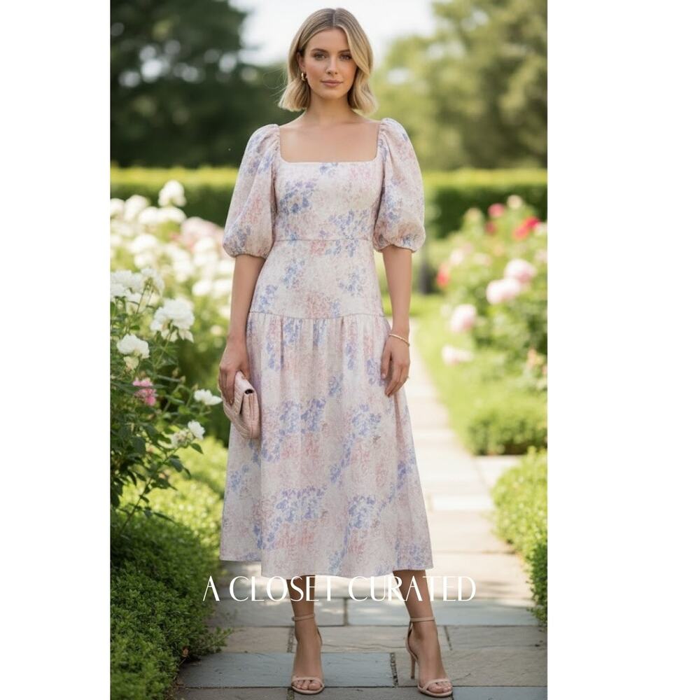 Atoir Molly Midi Dress Floral 4 NEW